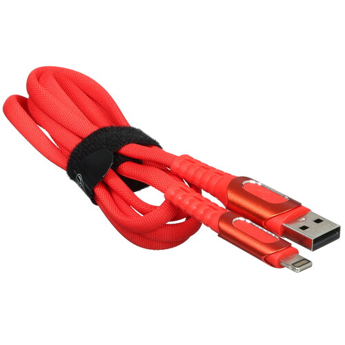 Купить Кабель круглый BY Lightning 8-pin - USB 2.0 Type-A красный 1 м  5482273. Характеристики, отзывы и цены в Донецке