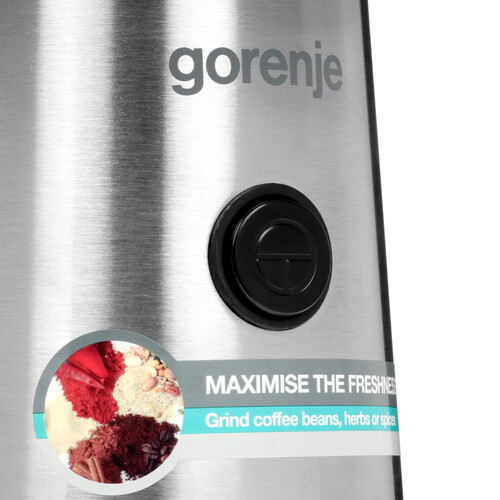 Купить Кофемолка электрическая Gorenje SMK150E серебристый  9932727. Характеристики, отзывы и цены в Донецке
