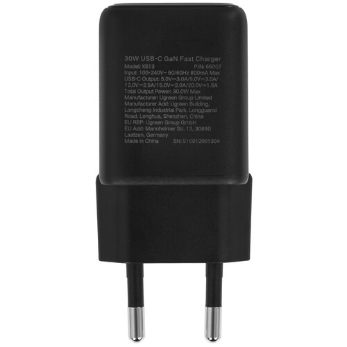 Купить Сетевое зарядное устройство Ugreen X513 черный  5626001. Характеристики, отзывы и цены в Донецке