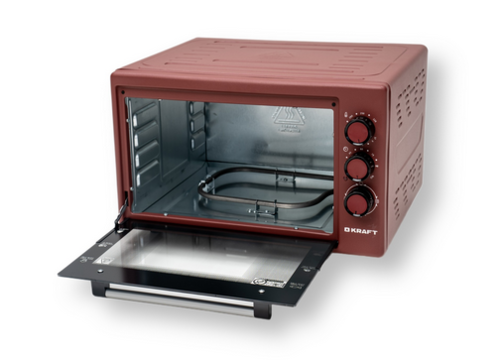 Купить Мини-печь Kraft KF-MO 3800 R красный  9917167. Характеристики, отзывы и цены в Донецке