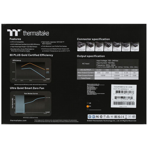 Купить Блок питания Thermaltake Toughpower GF A3 Gold 1200W - TT Premium Edition  5638557. Характеристики, отзывы и цены в Донецке