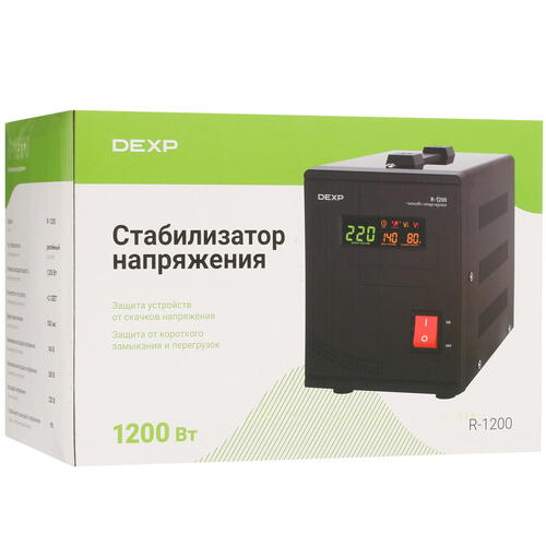 Купить Стабилизатор напряжения DEXP R-1200  5059067. Характеристики, отзывы и цены в Донецке