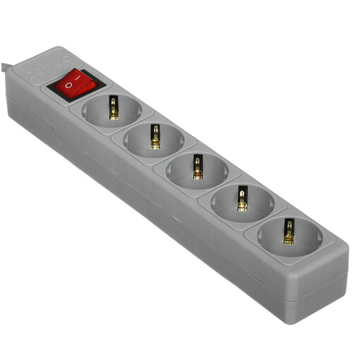 Купить Сетевой фильтр Perfeo POWER+ PF-PP-5/5.0-G серый  9172325. Характеристики, отзывы и цены в Донецке