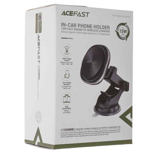 Купить Держатель автомобильный ACEFAST D42 черный  9258641. Характеристики, отзывы и цены в Донецке