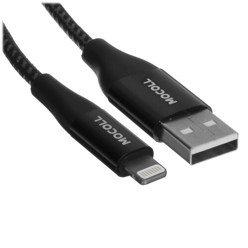 Купить Кабель круглый MOCOLL Lightning 8-pin MFI - USB 2.0 Type-A черный 1.5 м  5470430. Характеристики, отзывы и цены в Донецке