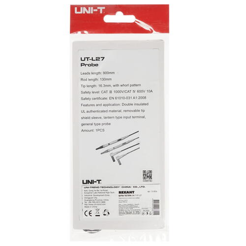 Купить Щупы UNI-T UT-L27  5305805. Характеристики, отзывы и цены в Донецке