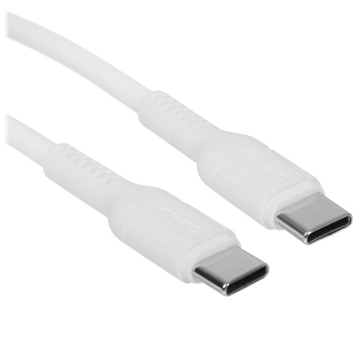 Купить Кабель круглый GoPower USB Type-C - USB Type-C белый 1 м  5628208. Характеристики, отзывы и цены в Донецке