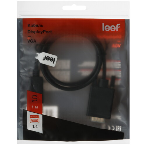 Купить Кабель однонаправленный Leef DisplayPort - VGA, 1 м  5626555. Характеристики, отзывы и цены в Донецке