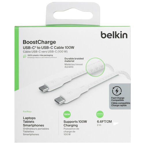 Купить Кабель круглый Belkin USB Type-C - USB Type-C белый 2 м  5605603. Характеристики, отзывы и цены в Донецке