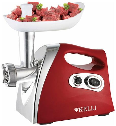 Купить Мясорубка электрическая KELLI KL-5004 красный  5359641. Характеристики, отзывы и цены в Донецке