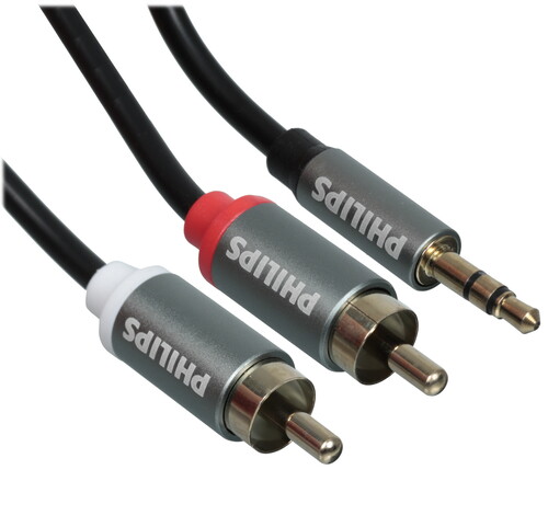 Купить Кабель   Philips jack 3.5 мм - 2RCA серый  5604551. Характеристики, отзывы и цены в Донецке