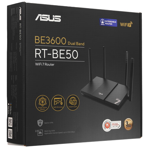 Купить Wi-Fi роутер ASUS RT-BE50  5630061. Характеристики, отзывы и цены в Донецке
