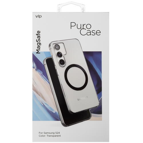 Купить Накладка  VLP Puro Case MagSafe для Samsung Galaxy S24 прозрачный  5460478. Характеристики, отзывы и цены в Донецке