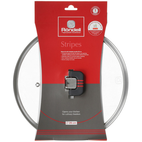 Купить Крышка Rondell Stripes RDA-1621, 26 см  9309637. Характеристики, отзывы и цены в Донецке