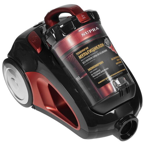 Купить Пылесос Supra VCS-2430 красный  9066125. Характеристики, отзывы и цены в Донецке