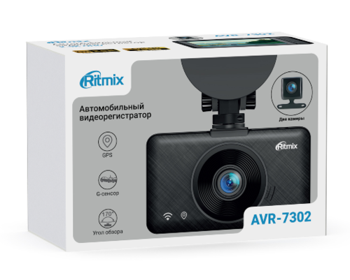 Купить Видеорегистратор RITMIX AVR-7302 + камера заднего вида  9303238. Характеристики, отзывы и цены в Донецке