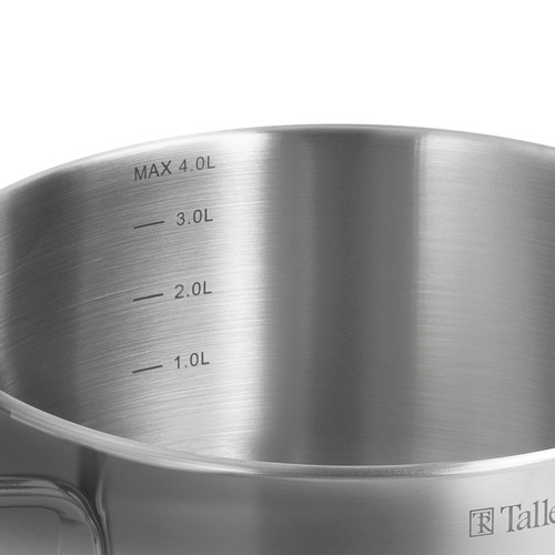 Купить Кастрюля Taller Телфорд TR-17194 4 л 22 см серебристый  4859648. Характеристики, отзывы и цены в Донецке
