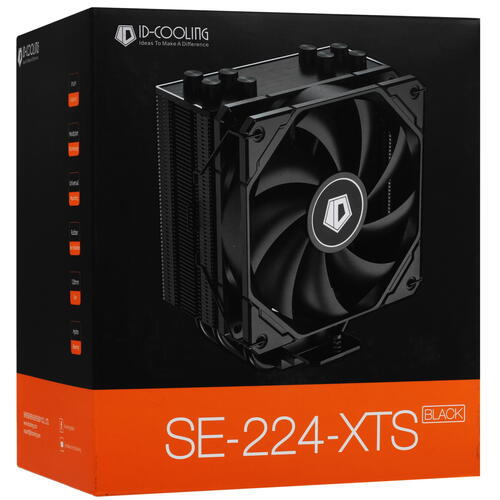 Купить Кулер для процессора ID-COOLING SE-224-XTS BLACK  черный  5073903. Характеристики, отзывы и цены в Донецке