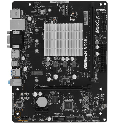 Купить Материнская плата ASRock N100M  9041896. Характеристики, отзывы и цены в Донецке