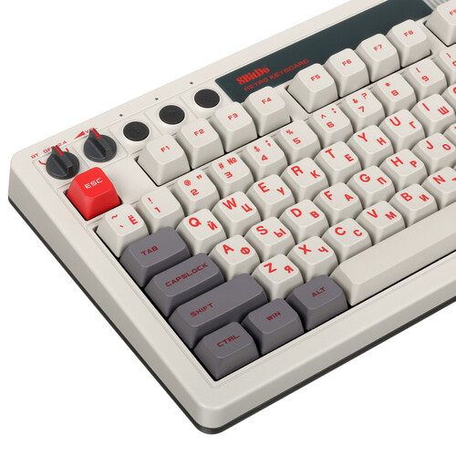 Купить Клавиатура проводная + беспроводная 8BitDo Retro Mechanical Keyboard - N Edition  5432739. Характеристики, отзывы и цены в Донецке