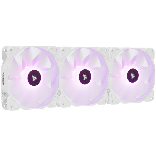 Купить Комплект вентиляторов Corsair iCUE SP120 RGB ELITE Performance [CO-9050137-WW] белый  5610056. Характеристики, отзывы и цены в Донецке