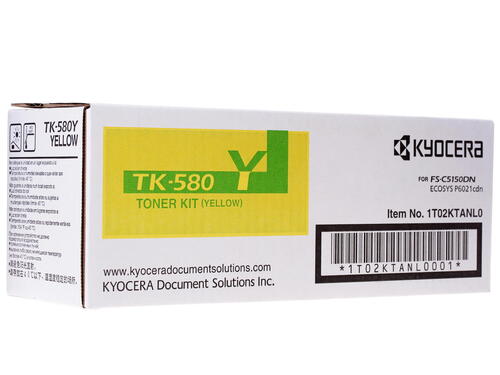 Купить Картридж лазерный Kyocera Mita TK-580Y желтый, с чипом  0151028. Характеристики, отзывы и цены в Донецке