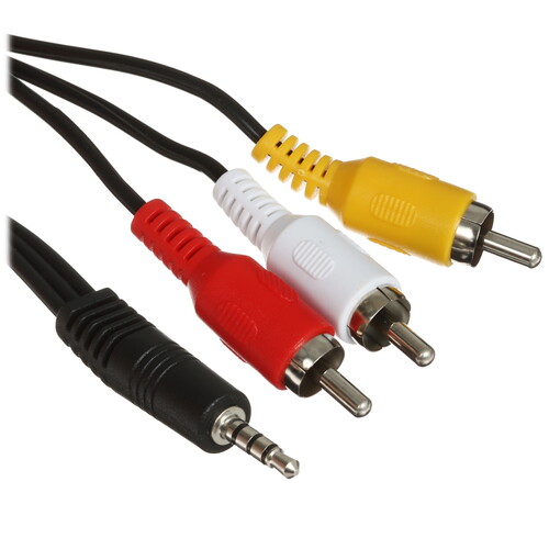 Купить Кабель   VCOM jack 3.5 мм - 3RCA черный  5602532. Характеристики, отзывы и цены в Донецке