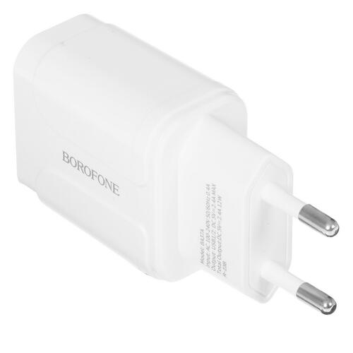 Купить Сетевое зарядное устройство Borofone BA37A Speedy белый  5367552. Характеристики, отзывы и цены в Донецке