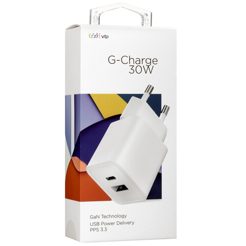 Купить Сетевое зарядное устройство VLP G-Charge 30W белый  5466270. Характеристики, отзывы и цены в Донецке