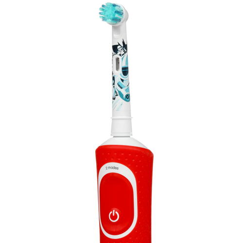 Купить Электрическая зубная щетка Braun Oral-B Vitality Kids D100.413.2K StarWars белый, красный  5455410. Характеристики, отзывы и цены в Донецке