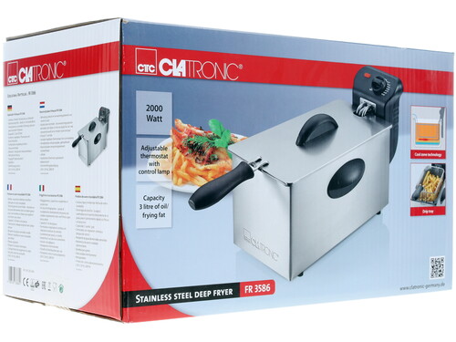 Купить Фритюрница Clatronic FR 3586 серебристый  1122172. Характеристики, отзывы и цены в Донецке
