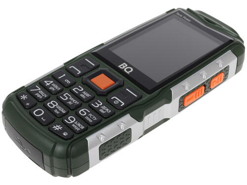 Купить Сотовый телефон BQ 2430 Tank Power зеленый/серебристый  1218364. Характеристики, отзывы и цены в Донецке