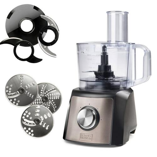 Купить Кухонный комбайн Black+Decker BXFPA1200E серый  9918748. Характеристики, отзывы и цены в Донецке