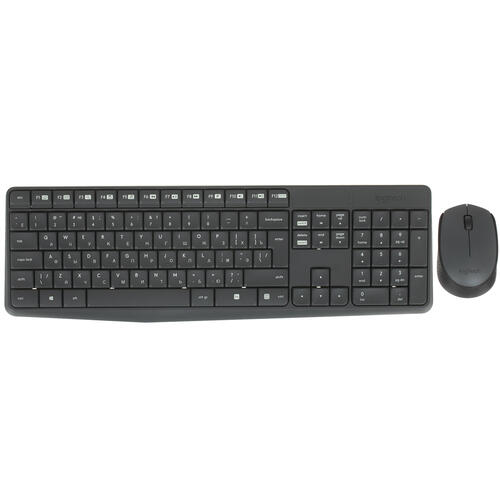 Купить Клавиатура+мышь беспроводная   Logitech MK235 серый  5464668. Характеристики, отзывы и цены в Донецке