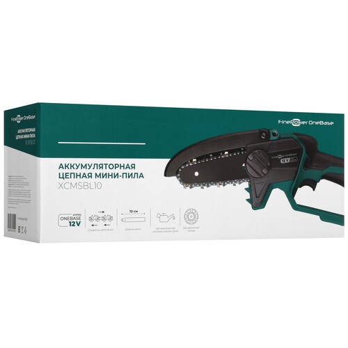 Купить Аккумуляторная цепная пила FinePower OneBase XCMSBL10  шина - 10 см (4") Без ЗУ, Без АКБ  9168848. Характеристики, отзывы и цены в Донецке