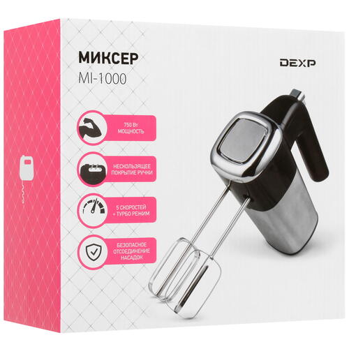 Купить Миксер DEXP MI-1000 черный  1356927. Характеристики, отзывы и цены в Донецке