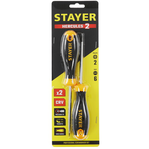 Купить Набор отверток STAYER Hercules 2513-H2_z02  9164663. Характеристики, отзывы и цены в Донецке