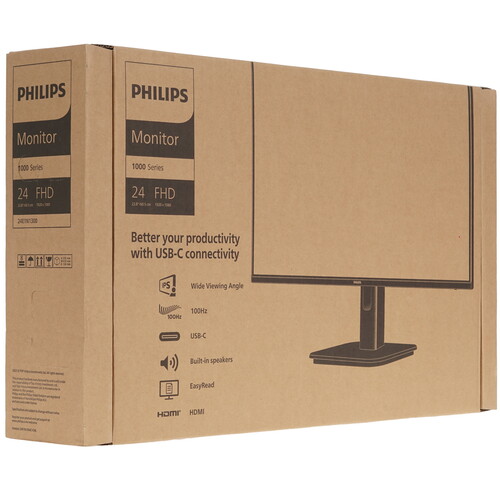 Купить 23.8" Монитор Philips 24E1N1300A черный  5462308. Характеристики, отзывы и цены в Донецке