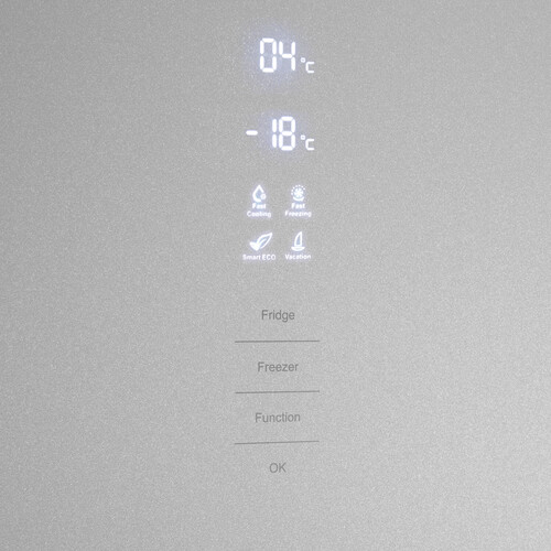 Купить Холодильник с морозильником   MAUNFELD MFF200NFS Inverter серебристый  9240297. Характеристики, отзывы и цены в Донецке