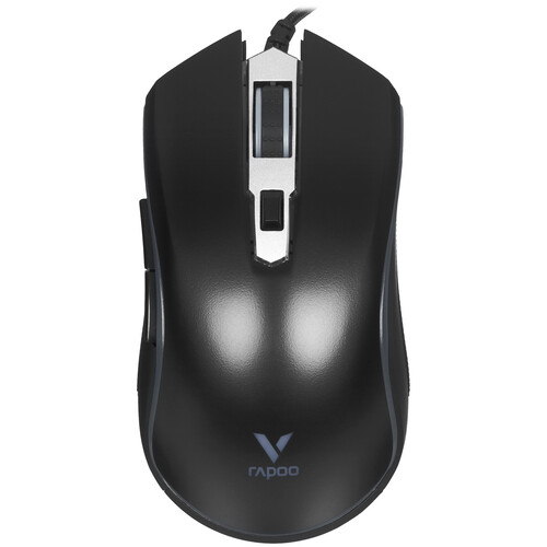 Купить Мышь проводная RAPOO V25S  черный  9125994. Характеристики, отзывы и цены в Донецке