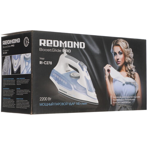Купить Утюг REDMOND RI-C278 голубой  5370732. Характеристики, отзывы и цены в Донецке