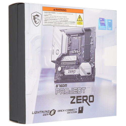 Купить Материнская плата MSI B760M PROJECT ZERO  5457554. Характеристики, отзывы и цены в Донецке