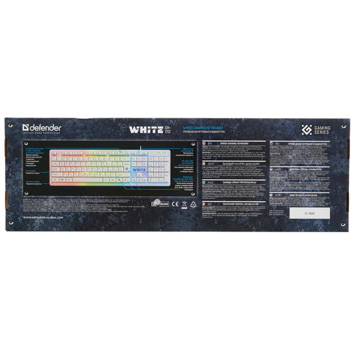 Купить Клавиатура  проводная Defender White GK-172  5413476. Характеристики, отзывы и цены в Донецке