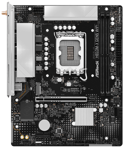 Купить Материнская плата ASRock H810M-X Gen5 WiFi  5922670. Характеристики, отзывы и цены в Донецке