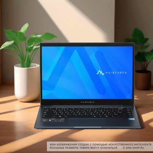 Купить 14" Ноутбук MAIBENBEN S14A синий  5465578. Характеристики, отзывы и цены в Донецке