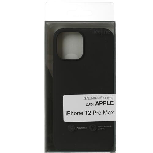 Купить Накладка  Aceline Fresh Color для Apple iPhone 12 Pro Max черный  4722738. Характеристики, отзывы и цены в Донецке
