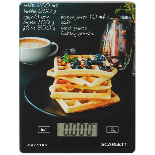 Купить Кухонные весы Scarlett SC-KS57P75 Вафли разноцветный  9042663. Характеристики, отзывы и цены в Донецке