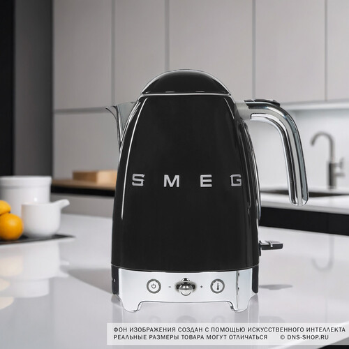 Купить Электрочайник Smeg KLF04BLEU черный  8115927. Характеристики, отзывы и цены в Донецке