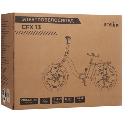 Купить Электровелосипед Aceline CFX 13 черный  5442450. Характеристики, отзывы и цены в Донецке