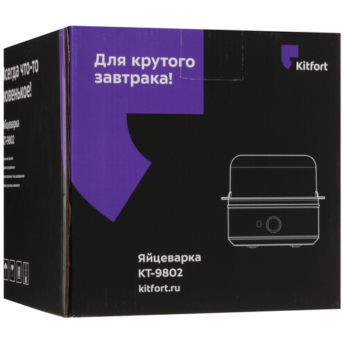 Купить Яйцеварка Kitfort КТ-9802 серебристый  9222108. Характеристики, отзывы и цены в Донецке